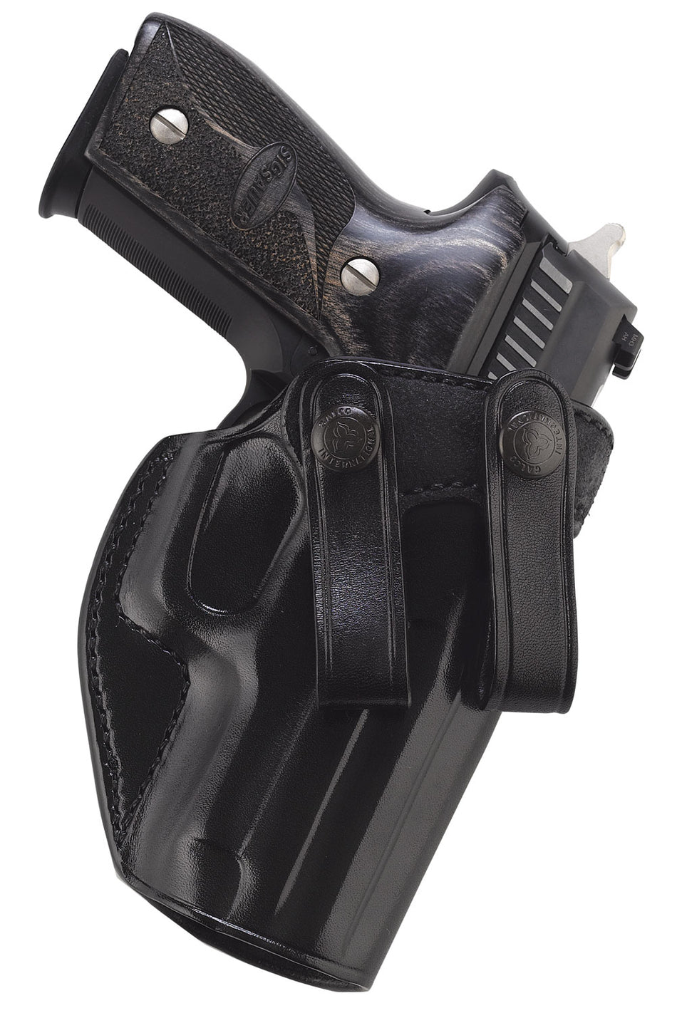 Galco SUM822B Summer Comfort IWB Black Leather Belt Loop Fits Sig P320 Compact Fits Beretta APX Fits Sig M18 Right Hand