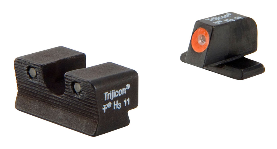 Trijicon 600752 HD Night Sights Green/Tritium Orange Outline Front Sight-Green Tritium Black Outline Rear Sight Springfield Armory XD-S/XD-E