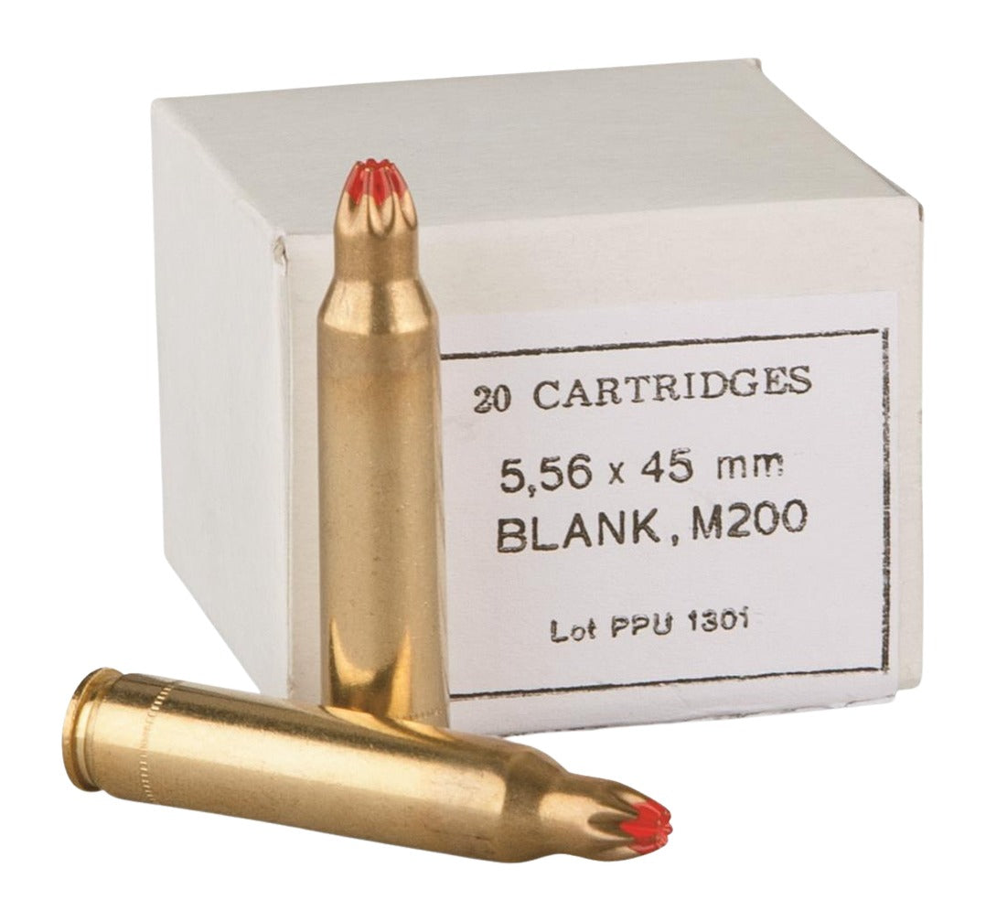 PPU PPB556 Blank Ammo  5.56x45mmNATO 20 Per Box/100 Case