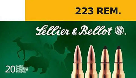 Sellier and Bellot .223 Remington Rifle 55gr JSP Ammo