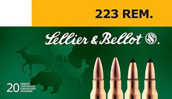 Sellier and Bellot .223 Remington Rifle 55gr JSP Ammo