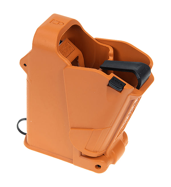 UpLula Magazine Loader/Unloader Fits 9mm-45 ACP Orange Brown