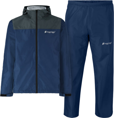 FROGG TOGGS MEN'S VAPOR RAIN SUIT BLUE & GRAY XL/2X