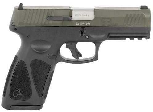 Taurus 1-G3B94B G3 Full Size Frame 9mm Luger 17+1 4" Matte Stainless Steel Barrel, OD Green Serrated Alloy Steel Slide, Black Polymer Frame w/Picatinny Rail, Textured Grip
