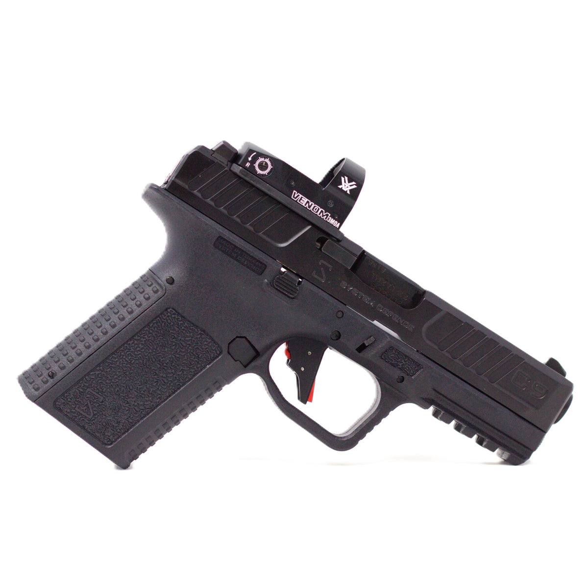 System Defense C9 9mm Luger with Vortex Venom Red-Dot Handgun G19 Clone with 1x 15rd Magazine