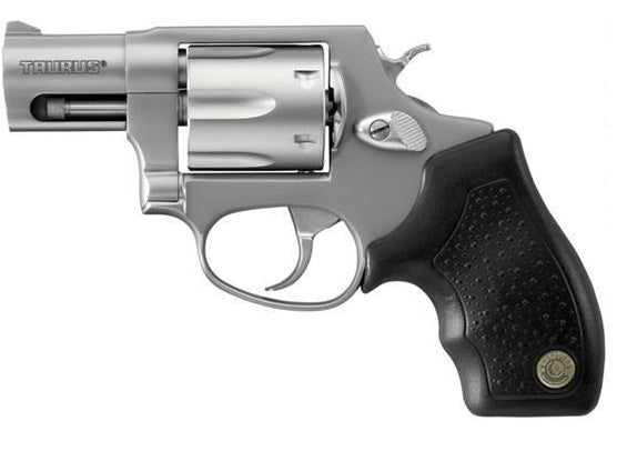 Taurus 2-85629-MA 856 *MA Compliant Small Frame 38 Special +P 6 Shot 2" Stainless Steel Barrel, Cylinder & Frame, Black Rubber Grip, Exposed Hammer