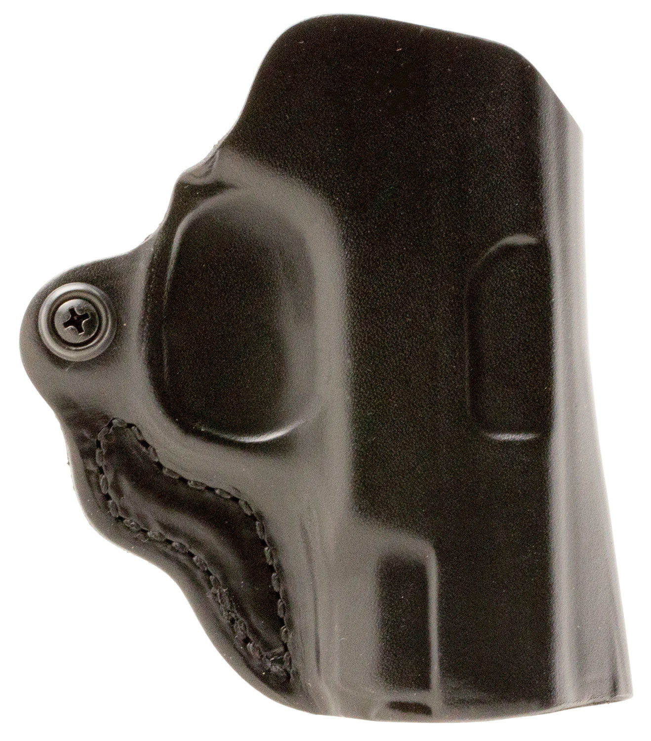 DeSantis Gunhide 019BA8BZ0 Mini Scabbard OWB Black Leather Compatible w/Glock 43, Belt Slide Mount, Right Hand