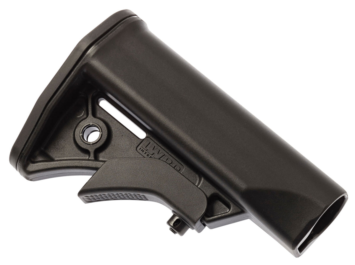 LWRC 2000124A01 Compact Black Synthetic Adjustable for AR-15, M16 with Mil-Spec Tube (Tube Not Included)