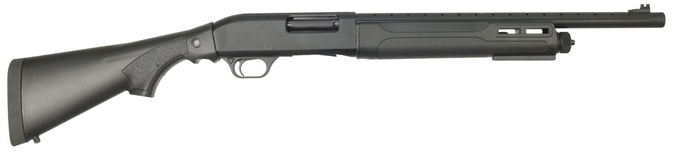 Tokarev USA 21000430 TSP 12 Gauge Pump 3" 4+1 18.50" Black Heat Shield Barrel, Black Drilled & Tapped Aluminum Receiver, Fixed Black Synthetic Stock