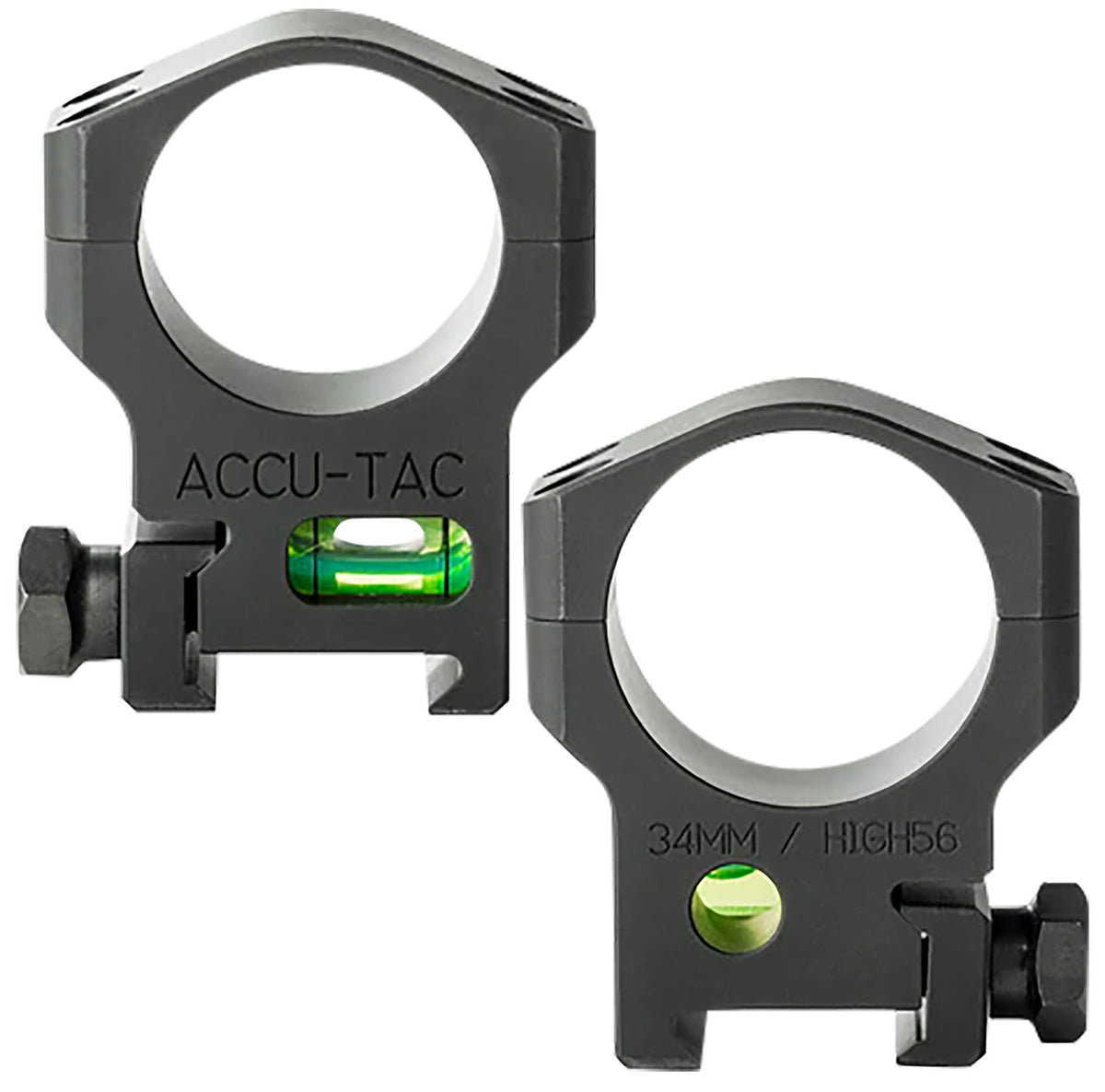 Accu-Tac HSR340 34 MM Scope Rings Flat Black