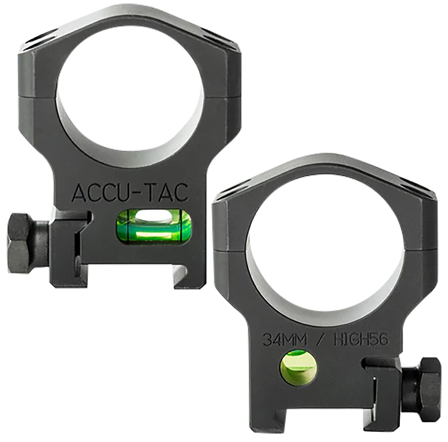 Accu-Tac HSR340 34 MM Scope Rings Flat Black