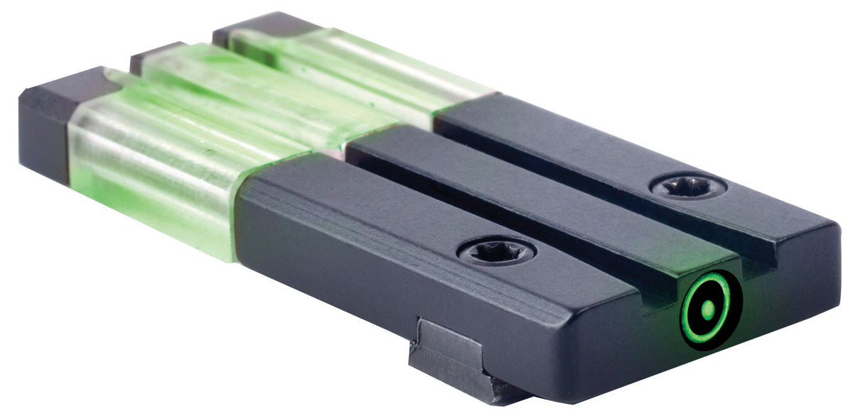 Meprolight USA 631103108 FT Bullseye Rear Sight Green Tritium FO/Black Frame Fits Springfield XD/XDM/Hellcat, Dovetail Mount