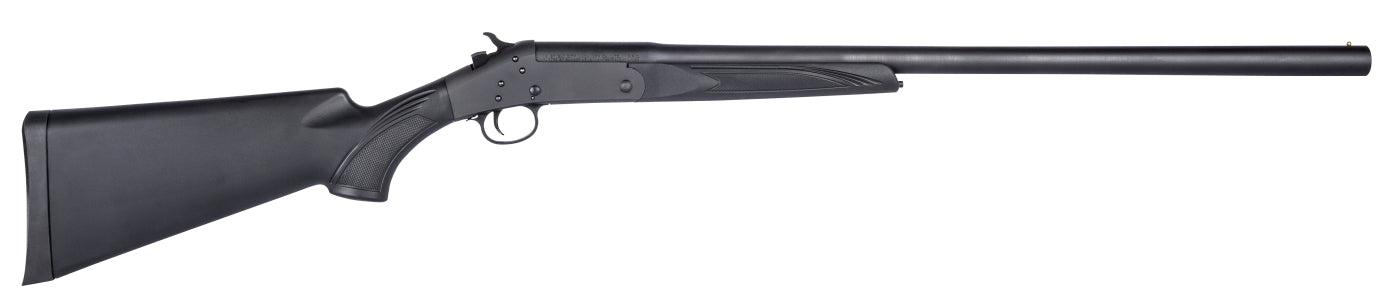 Stevens 22557 301 12 Gauge Break Open 3" 1rd 26" Matte Black Single Shot Barrel, Matte Black Carbon Steel Receiver, Fixed Matte Black Synthetic Stock, Ambidextrous
