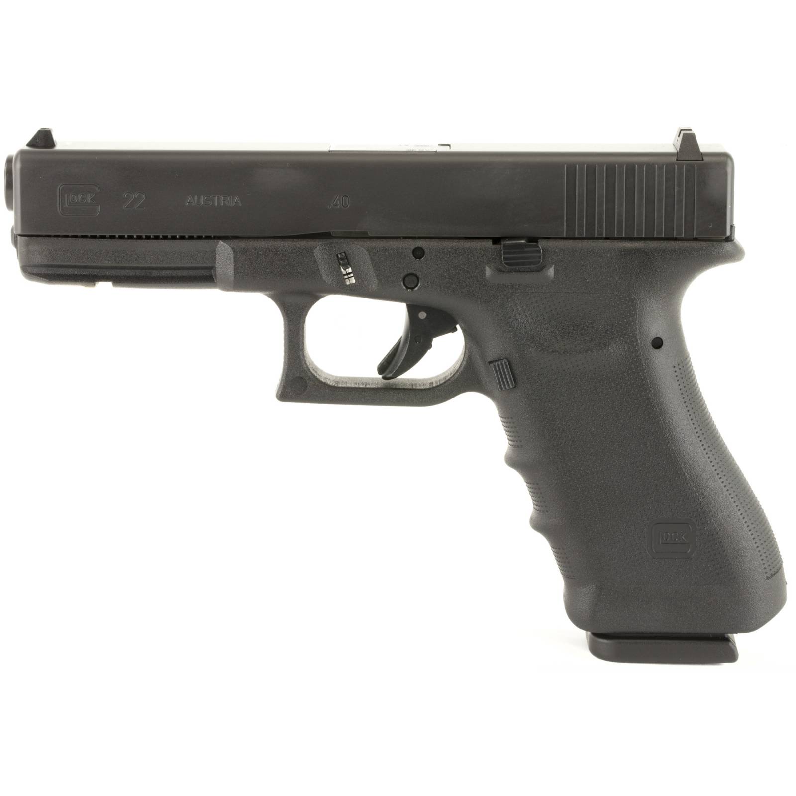 GLOCK 22 G22RTF GEN3 HGA 40 S&W 4.49 IN BBL FS 5LB 2 10RD MAGS STRAIGHT SERRATION RTF