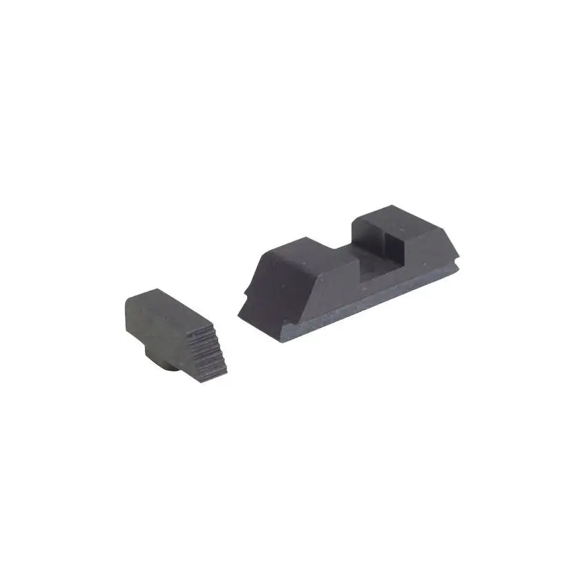 AMERIGLO BLACK SERRATED SIGHT ADJ/TARG SET GLOCKS
