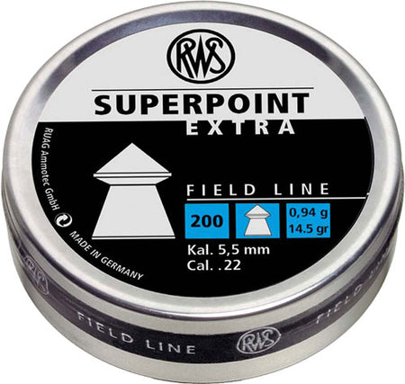 RWS PELLETS 22 SUPERPOINT EXTRA 14.5 GRAINS 200-PACK