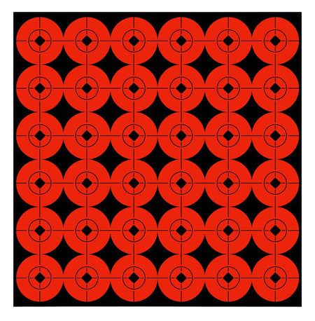 Birchwood Casey 33901 Target Spots Self-Adhesive Paper Black/Orange 1" Bullseye 360 Pack