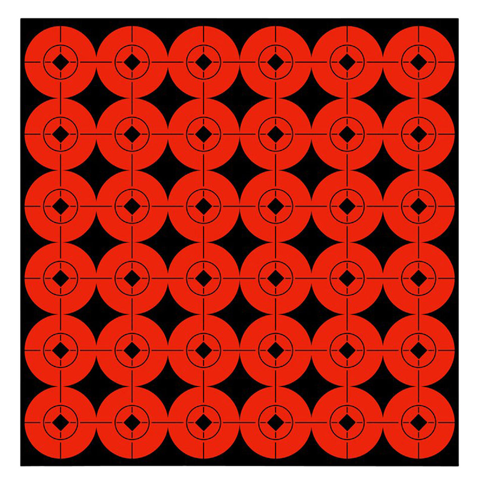Birchwood Casey 33901 Target Spots Self-Adhesive Paper Black/Orange 1" Bullseye 360 Pack