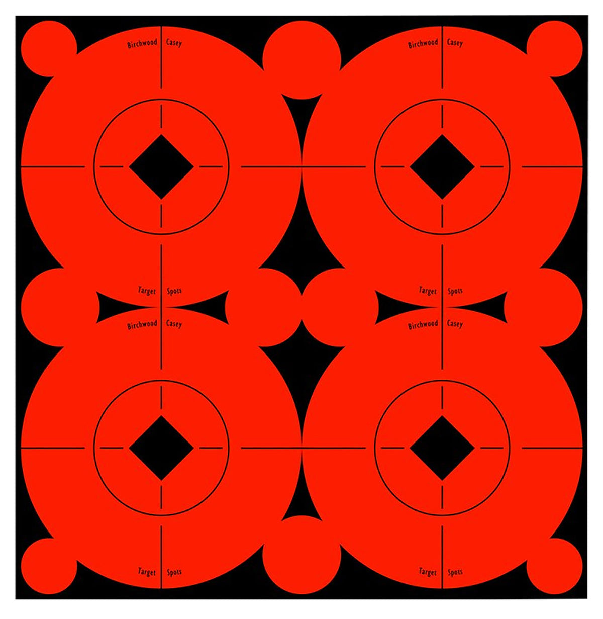 Birchwood Casey 33903 Target Spots Self-Adhesive Paper Black/Orange 3" Bullseye 40 Pack