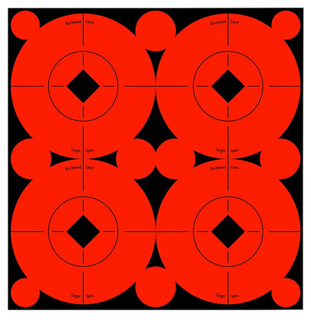 Birchwood Casey 33903 Target Spots Self-Adhesive Paper Black/Orange 3" Bullseye 40 Pack