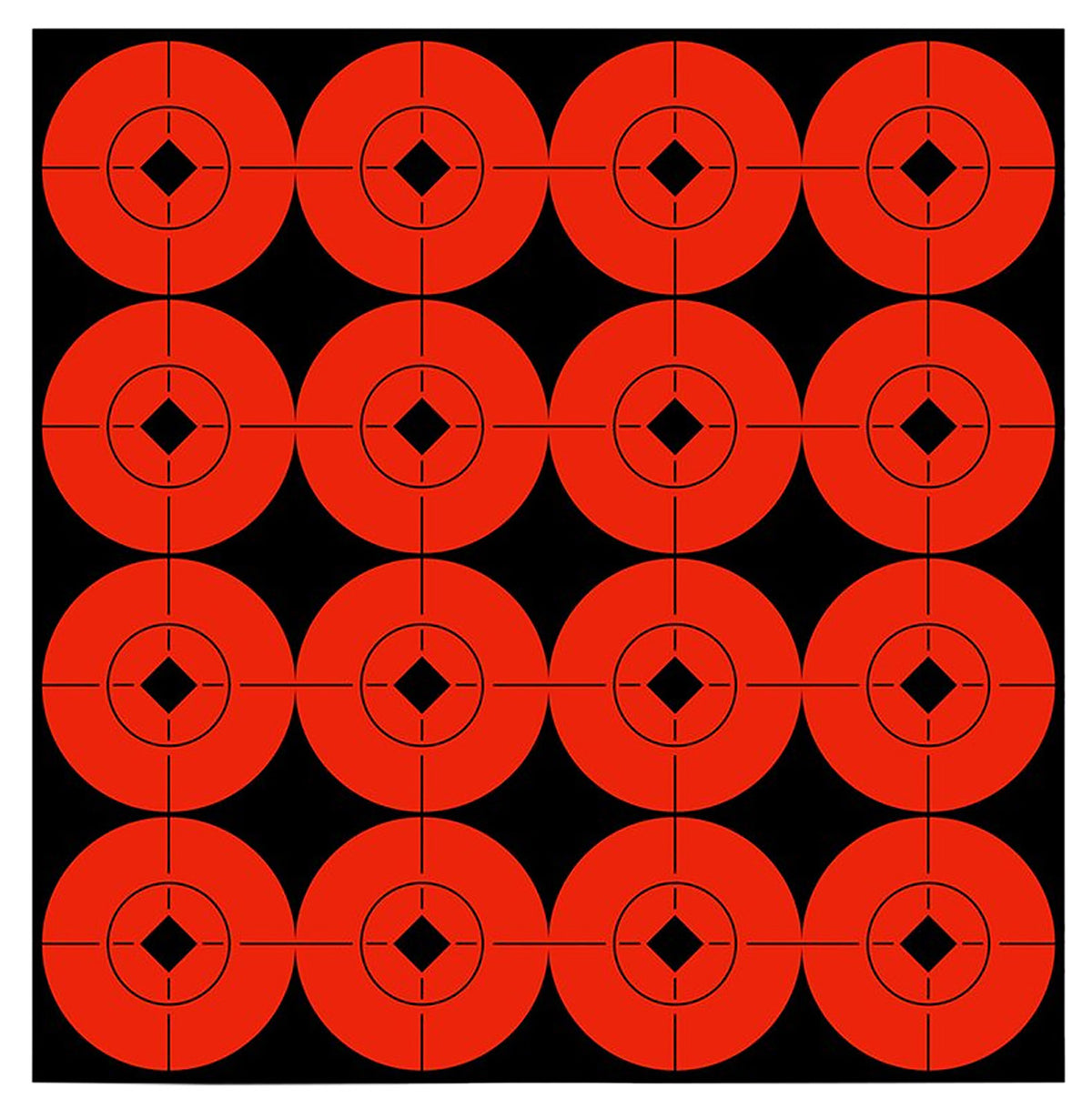 Birchwood Casey 33904 Target Spots Self-Adhesive Paper Black/Orange 1.5" Bullseye 160 Pack