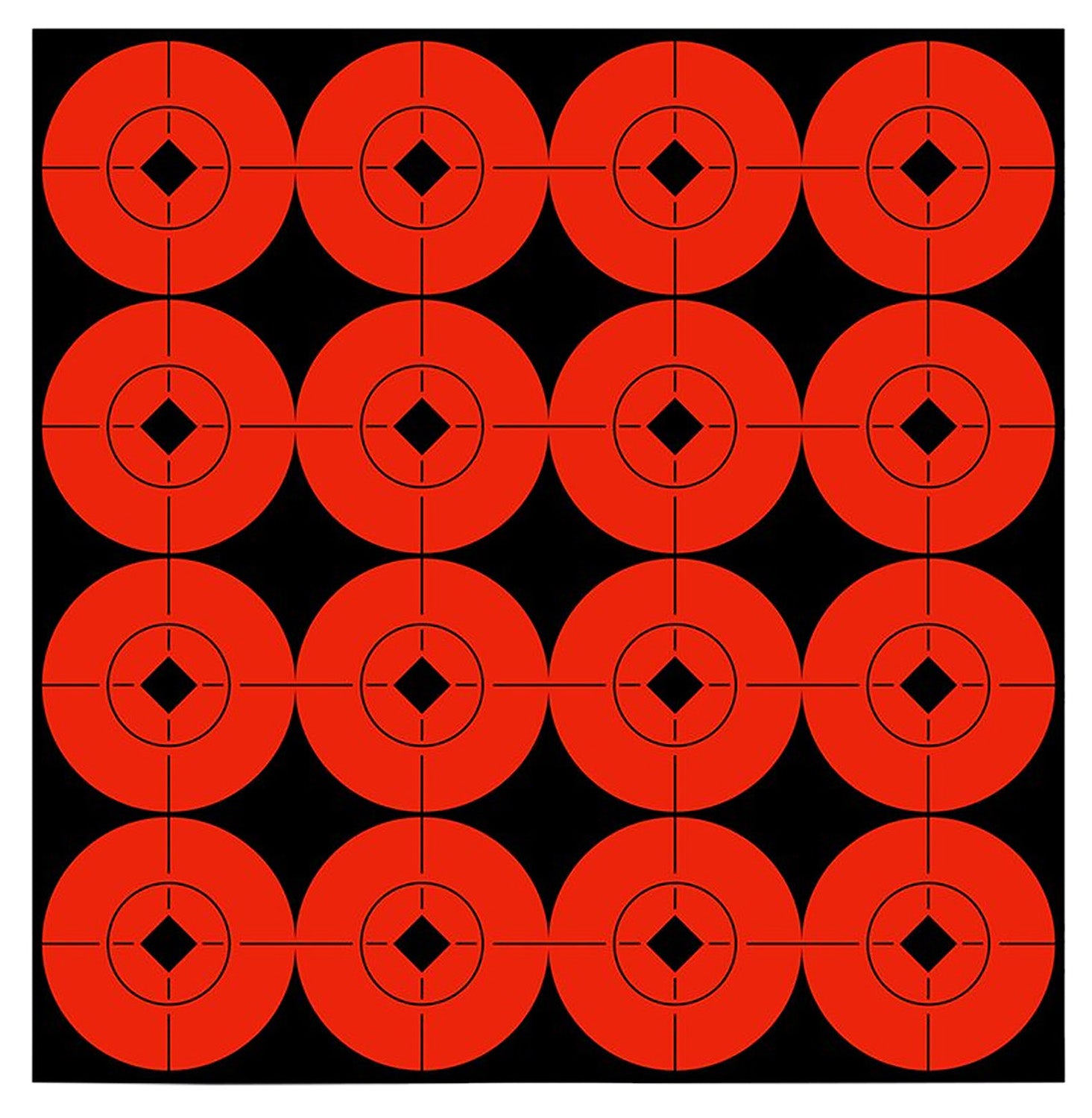 Birchwood Casey 33904 Target Spots Self-Adhesive Paper Black/Orange 1.5" Bullseye 160 Pack