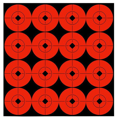 Birchwood Casey 33904 Target Spots Self-Adhesive Paper Black/Orange 1.5" Bullseye 160 Pack