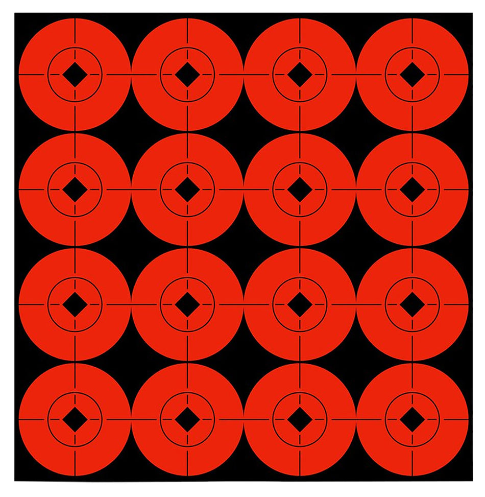 Birchwood Casey 33904 Target Spots Self-Adhesive Paper Black/Orange 1.5" Bullseye 160 Pack