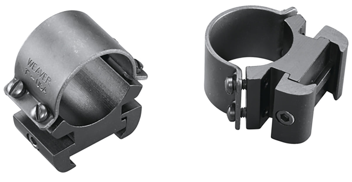 Weaver Mounts 49144 Sure Grip Windage Adjustable Rings Matte Black 1" High
