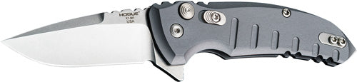 HOGUE X1 MICROFLIP 2.75" FOLDR DROP POINT BLADE ALUM FRME GRY