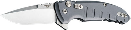 HOGUE X1 MICROFLIP 2.75" FOLDR DROP POINT BLADE ALUM FRME GRY