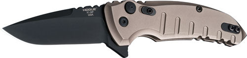 HOGUE X1 MICROFLIP 2.75" FOLDR DROP PT BLK BLADE ALUMINM FDE!
