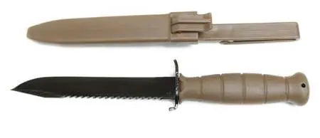 GLOCK KNIFE DARK EARTH FIELD KNIFE WITH SAW BULK