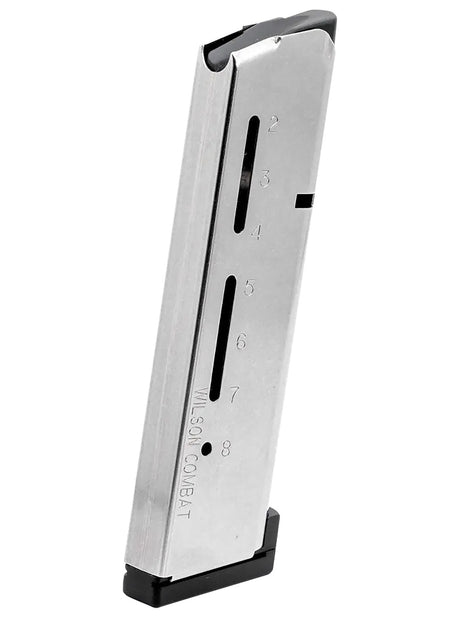 Wilson Combat 500AHD ETM 8rd Detachable w/ Aluminum Floor Plate 45 ACP+P Fits Wilson Combat 1911 Elite Tactical Stainless Steel