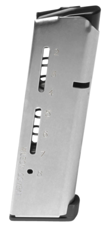 Wilson Combat 500CHD ETM 8rd Detachable w/ Lo-Profile Steel Floor Plate 45 ACP+P Fits Wilson Combat 1911 Elite Tactical Stainless Steel
