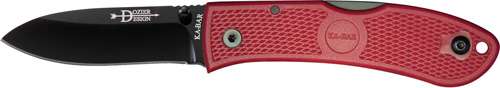 KA-BAR DOZIER HUNTER KNIFE 7.25 OAL 3 IN FOLDER DROP POINT BLADE RED G10 GRIPS P/CLIP