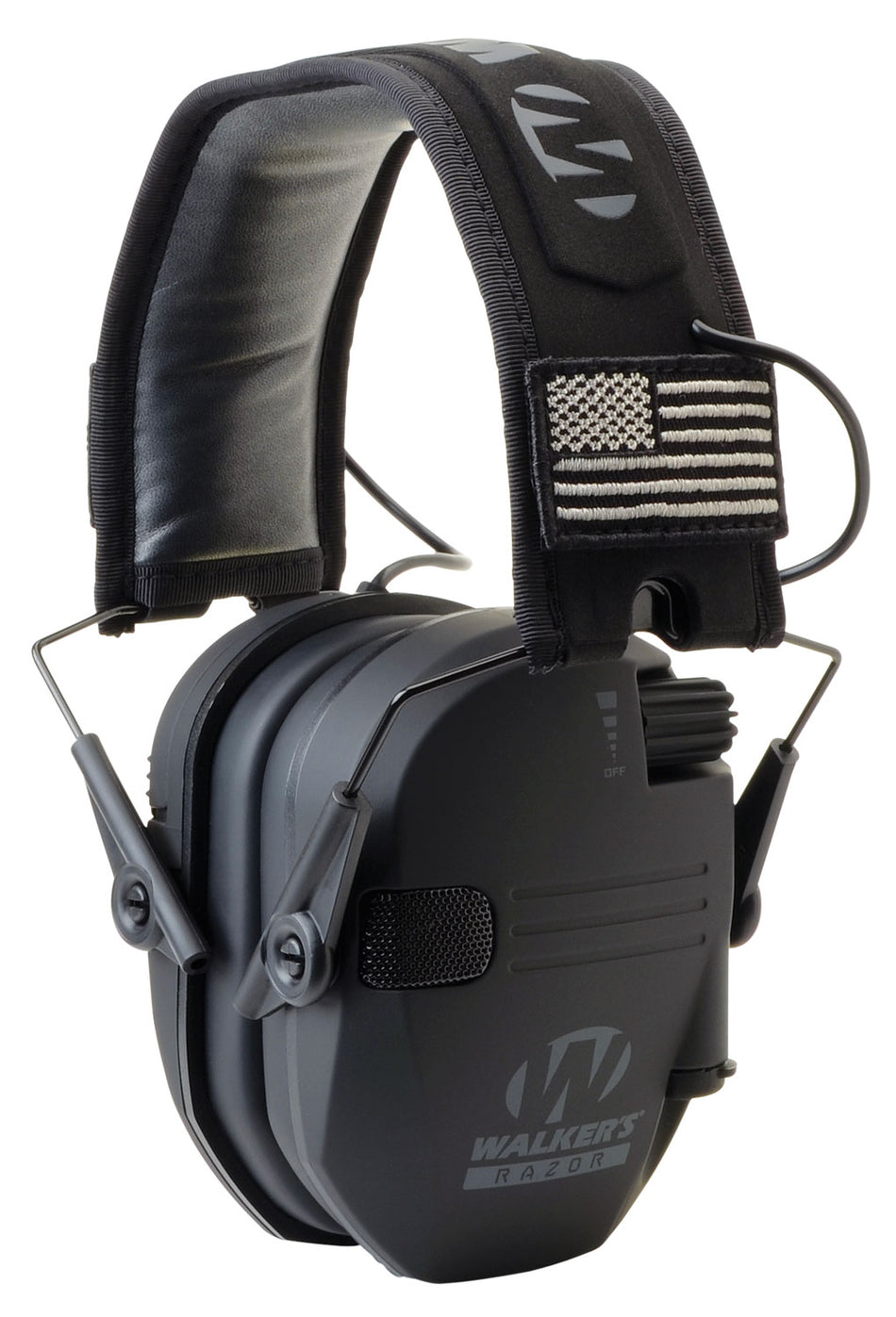 WALKER'S RAZOR SLIM ELECTRONIC MUFF BLACK PATRIOT