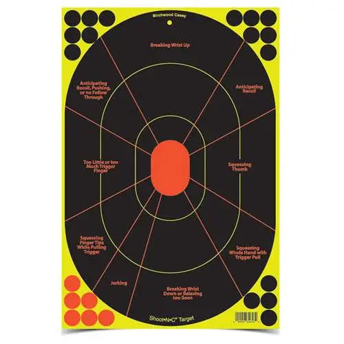 B/C TARGET SHOOT-N-C 12"x18" HANDGUN TRAINER 100/PK