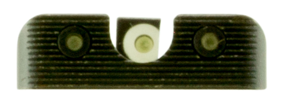 TruGlo TG231X1W Tritium Pro Black | Green Tritium White Outline Front Sight Green Tritium Rear Sight