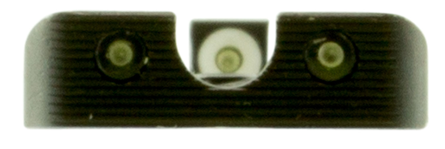 TruGlo TG231MP1W Tritium Pro Black | Green Tritium White Outline Front Sight Green Tritium Rear Sight