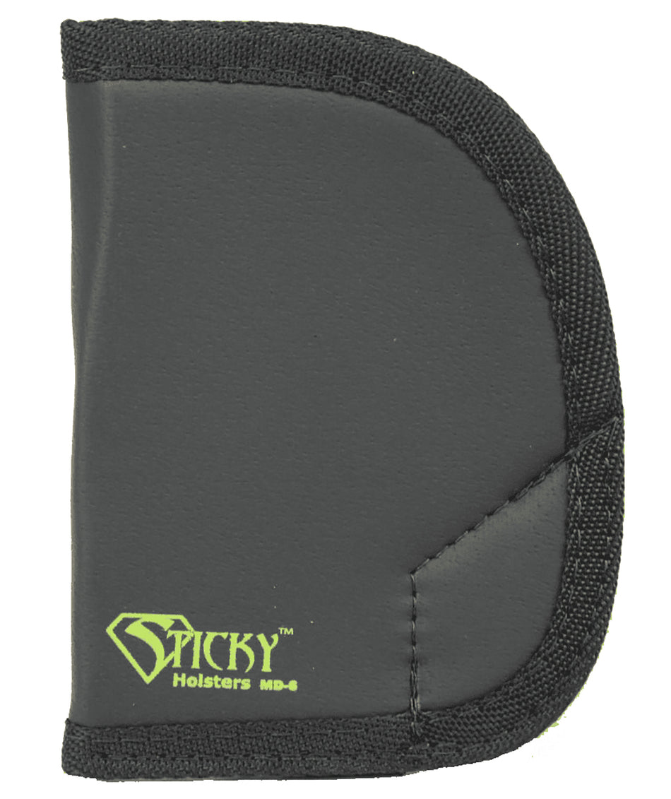 Sticky Holsters MD6 MD-6 Black/Green Latex Free Rubber Fits Ruger SP101 Ambidextrous