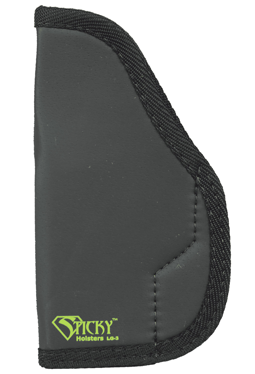 Sticky Holsters LG3 LG-3 Black/Green Latex Free Rubber Fits Glocks up to 4.75" Ambidextrous