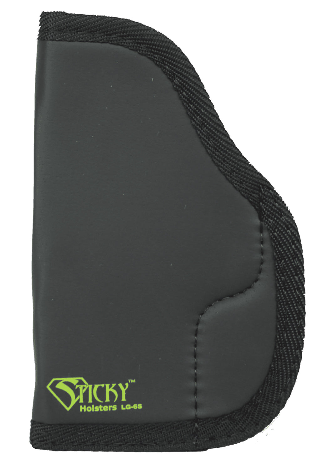 Sticky Holsters LG6S LG-6S Black/Green Latex Free Rubber Fits Compact/Med Auto Ambidextrous