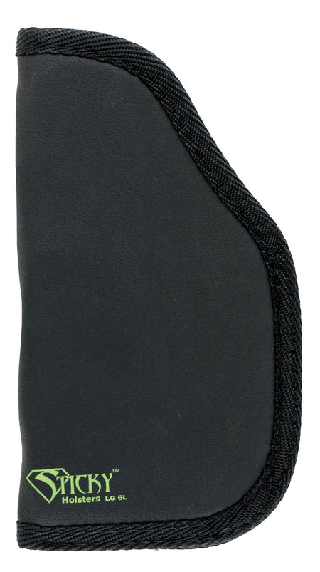 Sticky Holsters LG6LMODLS LG-6L Black/Green Latex Free Rubber Fits 4-5" Lg Auto w/Laser Ambidextrous