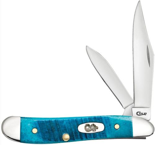 CASE KNIVES CARIBBEAN BLUE BONE SAWCUT JIG PEANUT