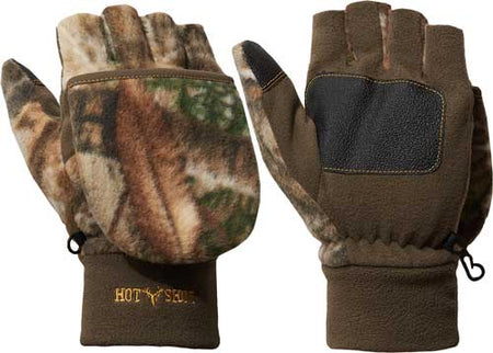 HOT SHOT HF2 BULLS-EYE POP-TOP MITTEN FLEECE INSU RT-EDGE LG<