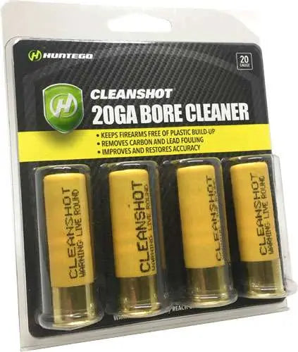 HUNTEGO CLEANSHOT AMO 20GA CLEANING ROUNDS 4RD( 24 PK CASE)