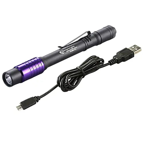 STREAMLIGHT FLASHLIGHT USB 120V AC ADAPTOR USB CORD BLACK WHITE LED STYLUS PRO NYLON HOSTER