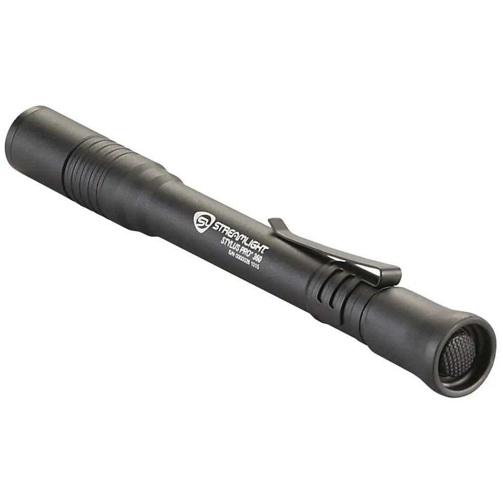 STREAMLIGHT FLASHLIGHT STYLUS PRO 360 2 AAA ALK BATTEIES LANYARD HOLSTER CLAM PK