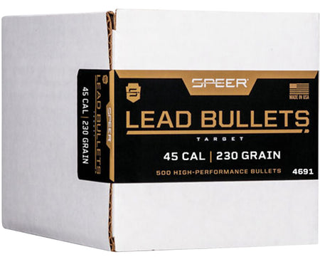 Speer 4691 Handgun 45Cal 230gr Lead Round Nose 500 Per Box/1 Case